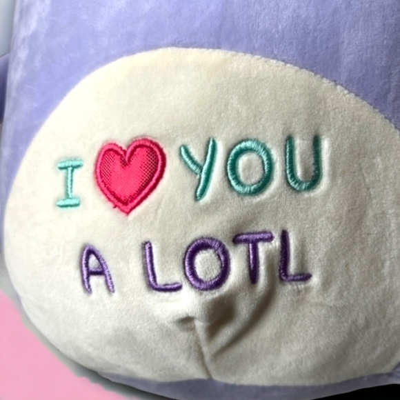 NWT Monica the Axolotl 12' RARE "Love U A Lotl” Valentine Plush Toy NWT 💜💜 - Picture 5 of 11